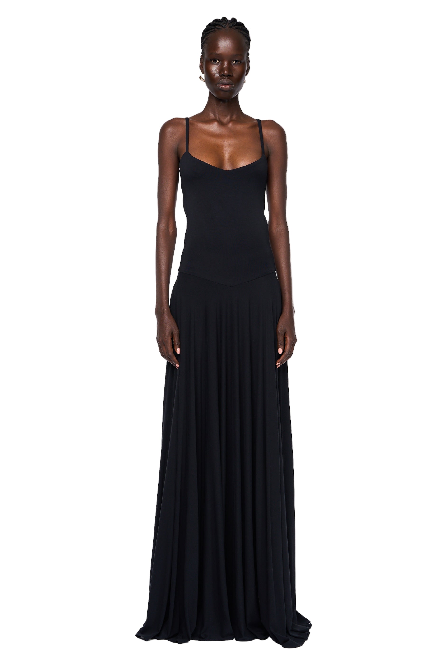 LONG CAMI BACKLESS DRESS