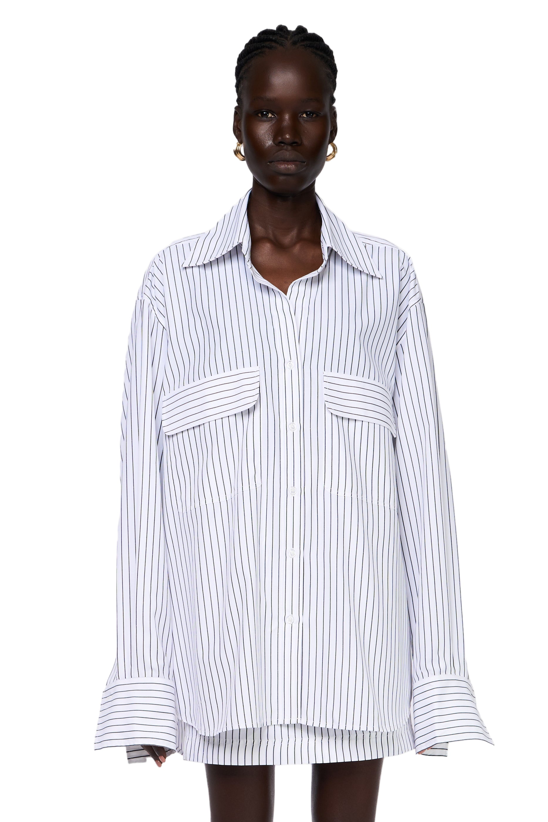 striped oversized shirt - Effortless Style & Comfort
