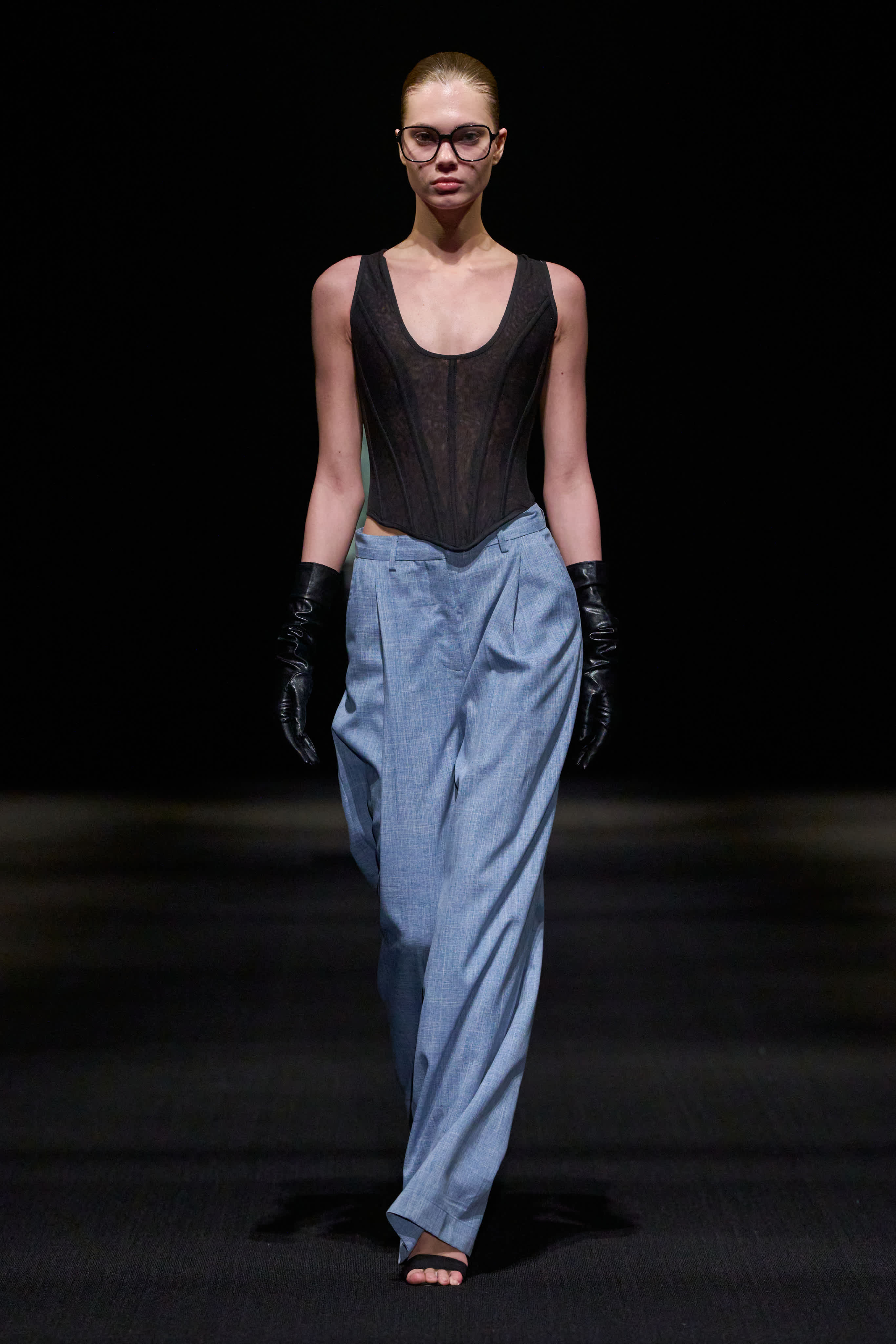 MID WAIST SUIT PANTS