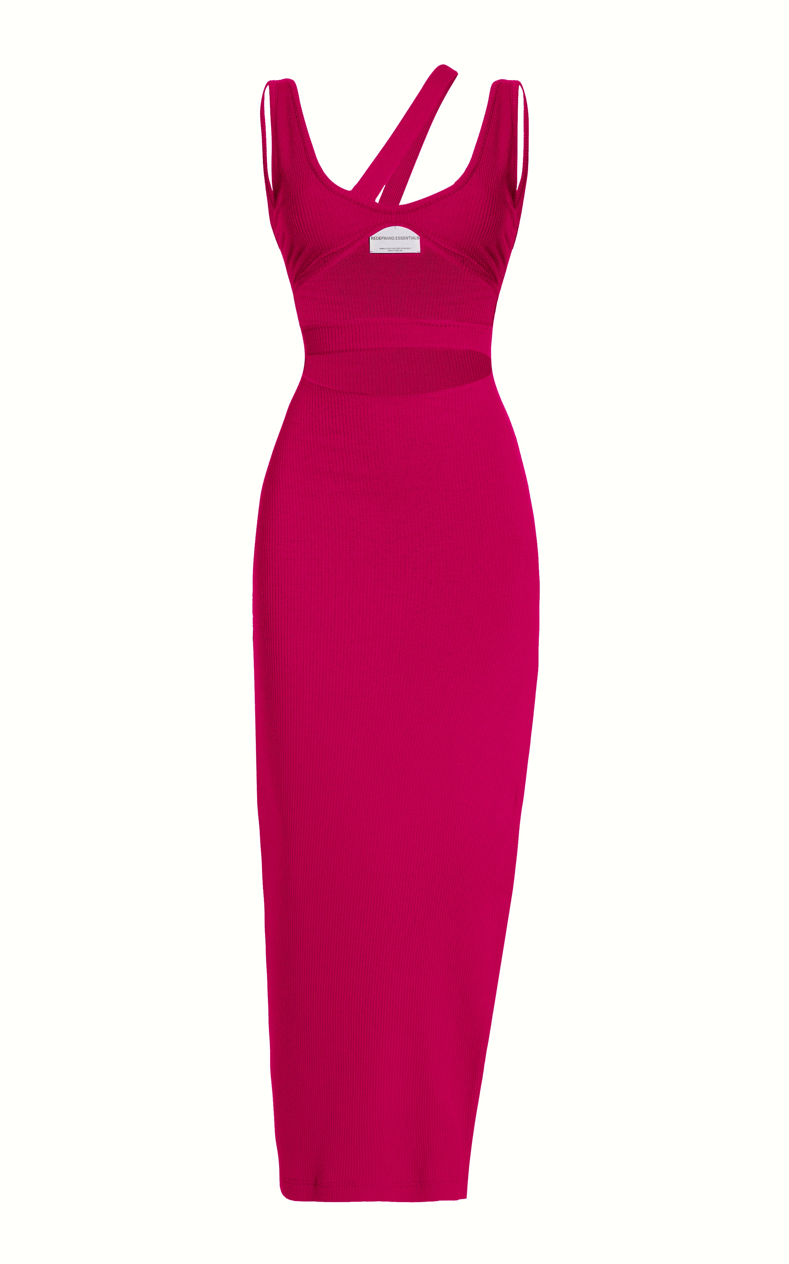 HOT PINK CUT-OUT DRESS